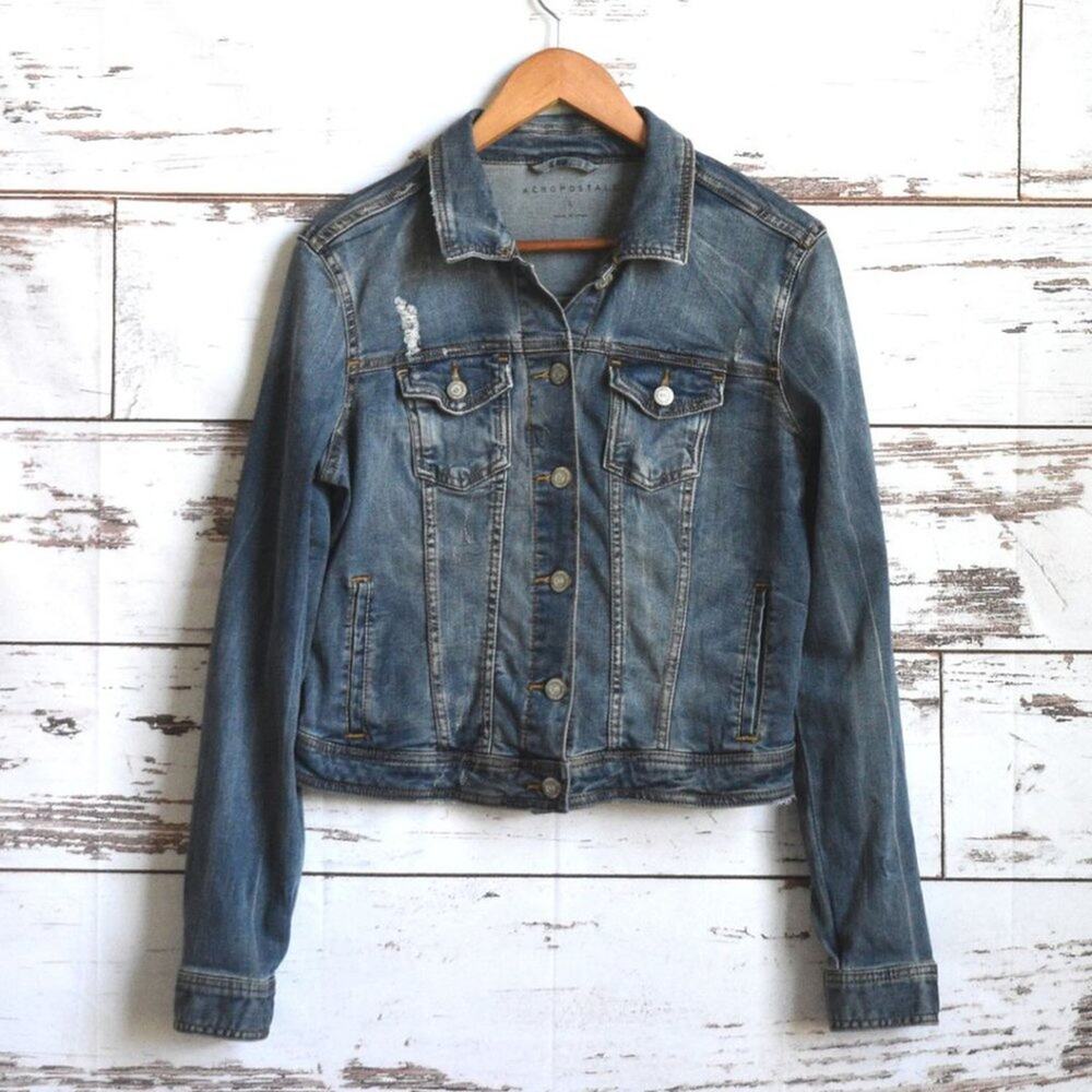 AEROPOSTALE Women's Jean jacket Size L